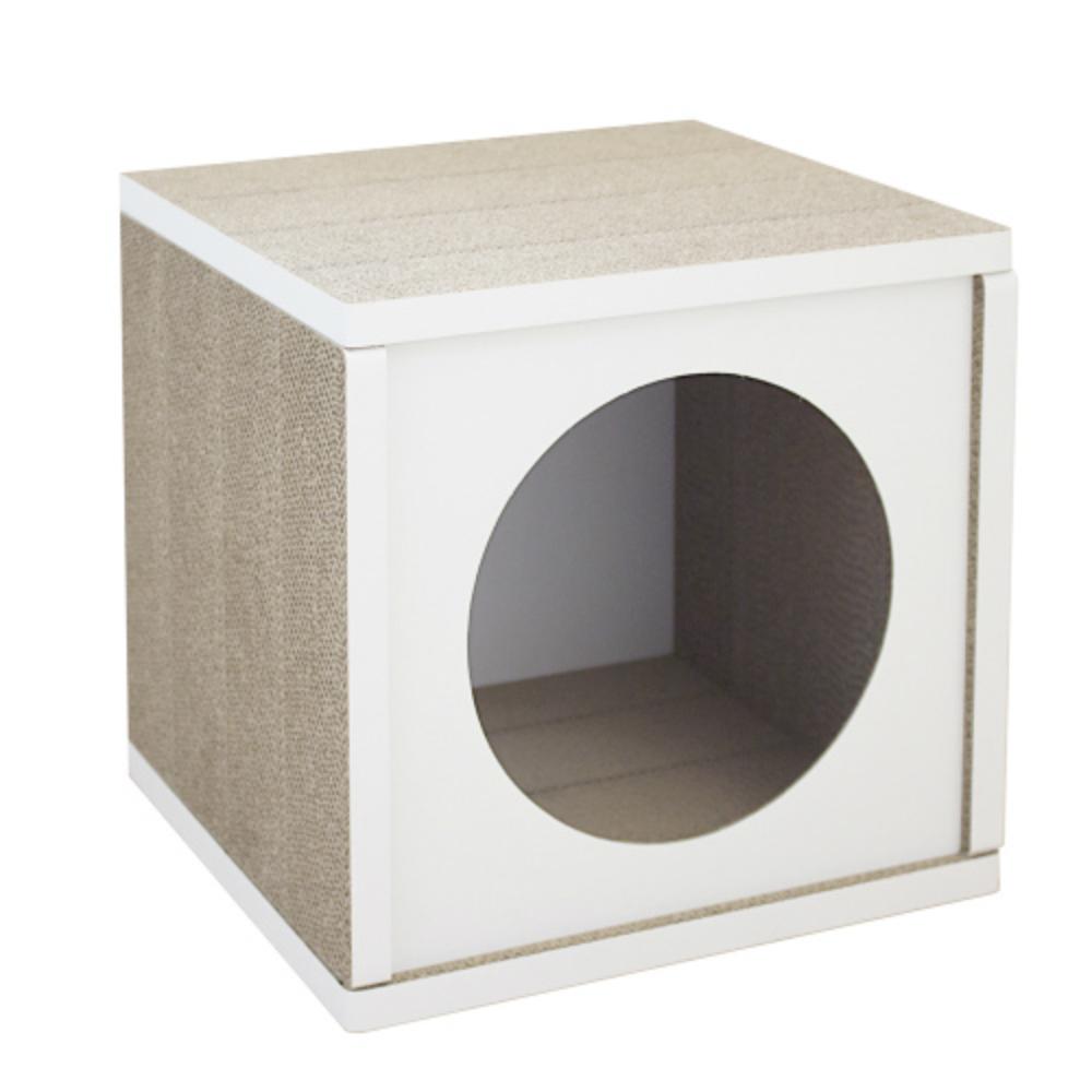 HappyDays キャットハウス ホワイト メーカー直送▼返品・キャンセル不可【他商品との同時購入不可】