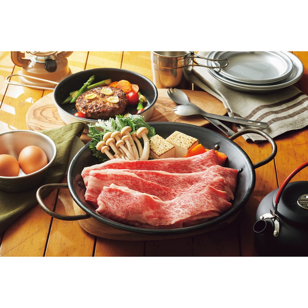 ◆【お歳暮限定】松阪牛バラすき焼き用300g・松阪牛入りハンバーグ◇メーカー直送 ▼返品・キャンセル不可【他商品との同時購入不可】