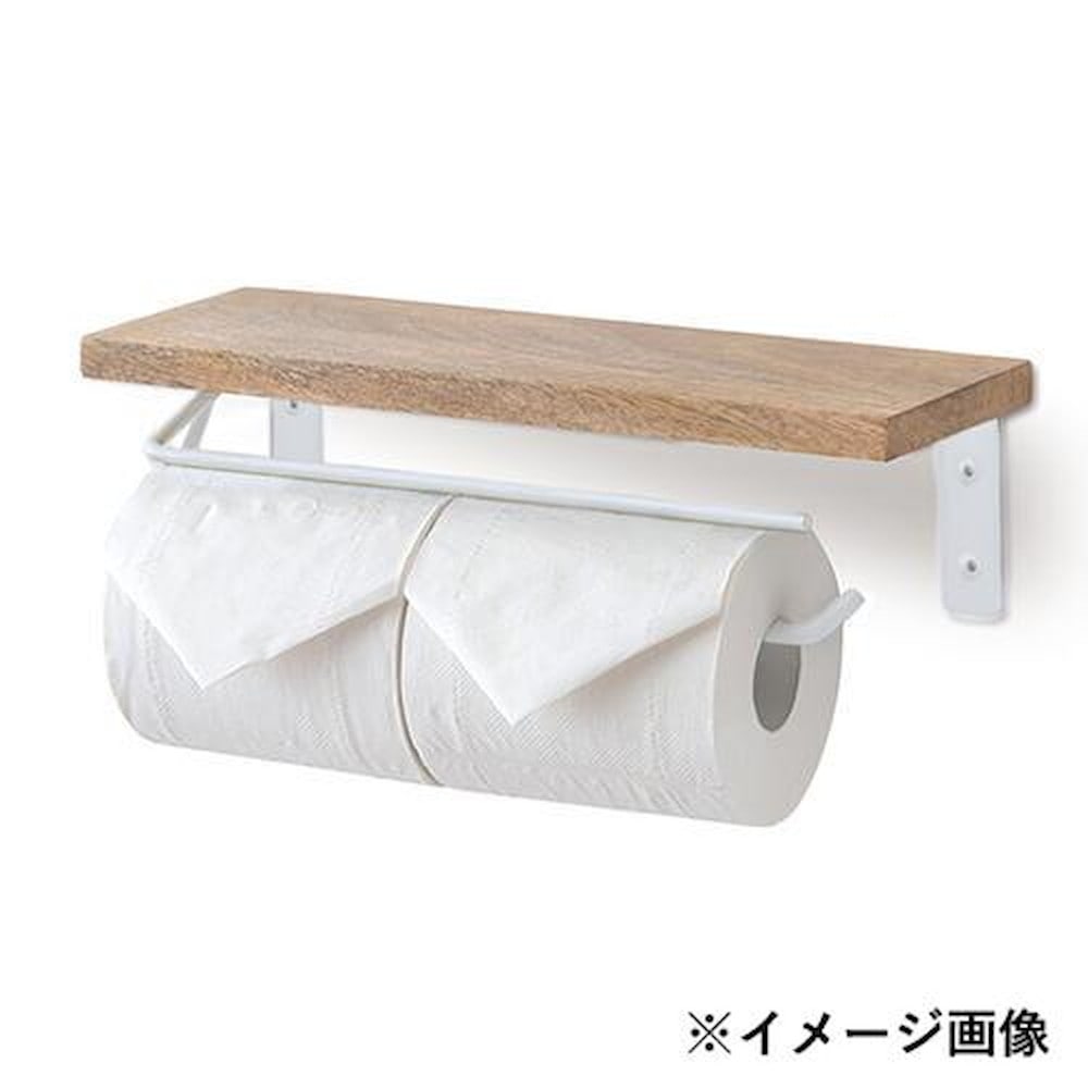 トイレットペーパーホルダー ダブル ホワイト 41371 【直送品】 返品・キャンセル・他商品と同時購入は不可