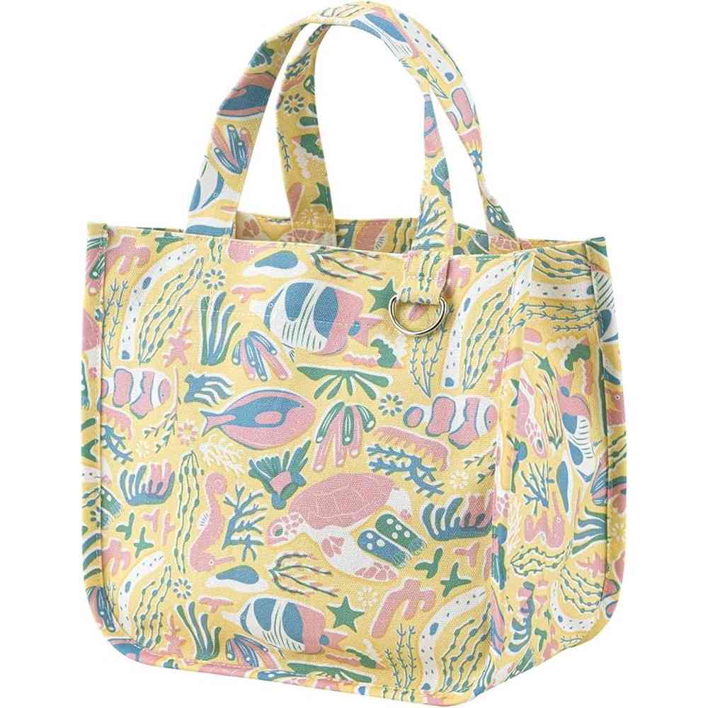 りぶはあと マチ付きトートバッグ CORAL REEF