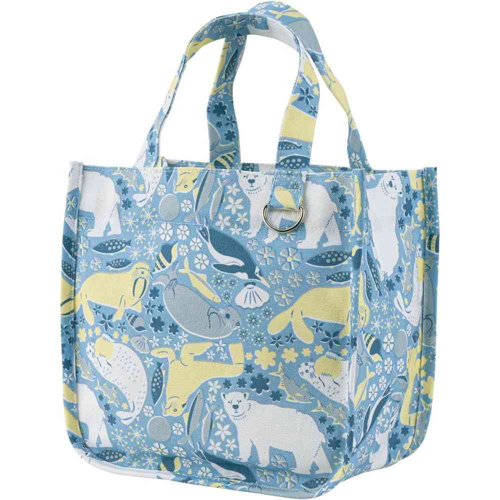 りぶはあと マチ付きトートバッグ SNOW