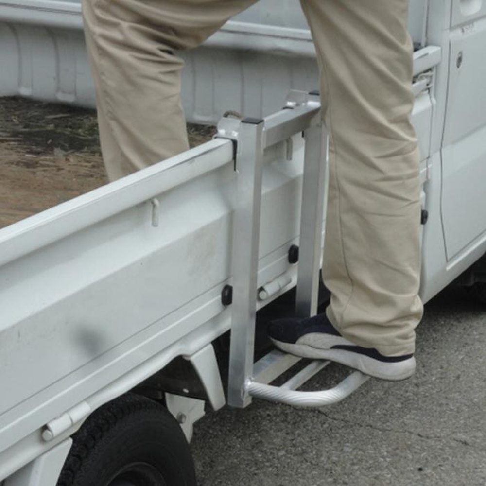 アルミ製 トラックステッパー(軽トラ専用1段) 3個入 ATS-480 【直送品】 返品・キャンセル・他商品と同時購入は不可