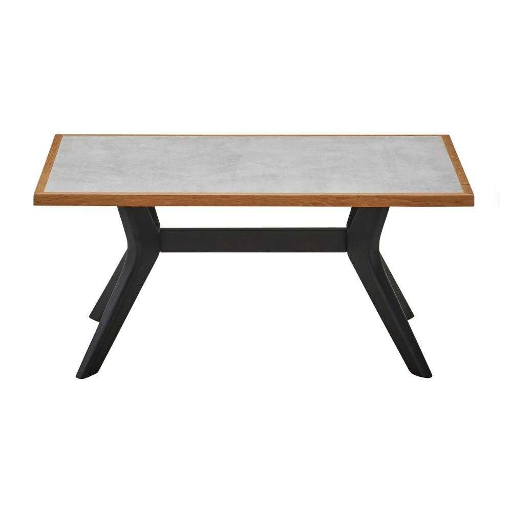 ラミン センターテーブル 幅90cm ライトグレー メーカー直送 ▼返品・キャンセル不可【他商品との同時購入不可】