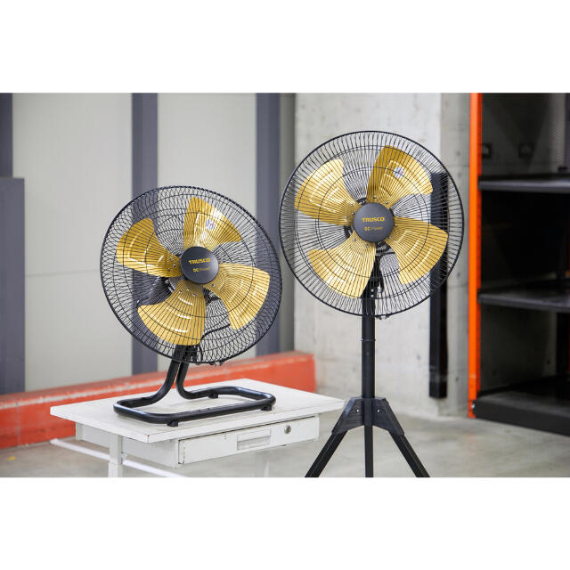 TRUSCO 全閉式工場扇 ジェネラルファン DC省エネ 据置きアルミハネ 【直送品】 返品・キャンセル・他商品と同時購入は不可