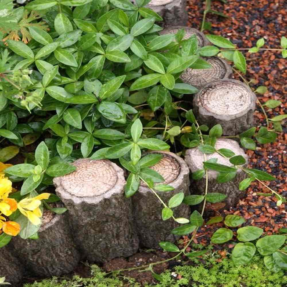 花壇材 擬木 五連300 ×2個 1334242 メーカー直送 ▼返品・キャンセル不可【他商品との同時購入不可】