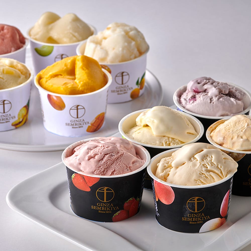 ◆銀座千疋屋 銀座プレミアムアイス&ソルベ 10個×1箱 ◇メーカー直送▼返品・キャンセル不可【他商品との同時購入不可】