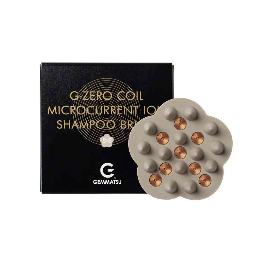 原末石鹸 G-ZERO COIL マイクロカレント イオン シャンプーブラシ 1個