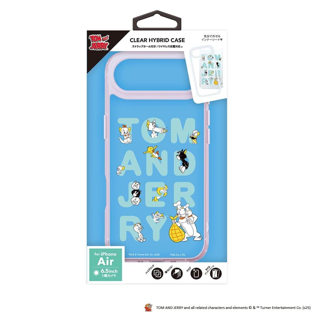 PGA iPhone Air用 ハイブリッドケース トムとジェリー PG-W25CPT01TAJ 30g