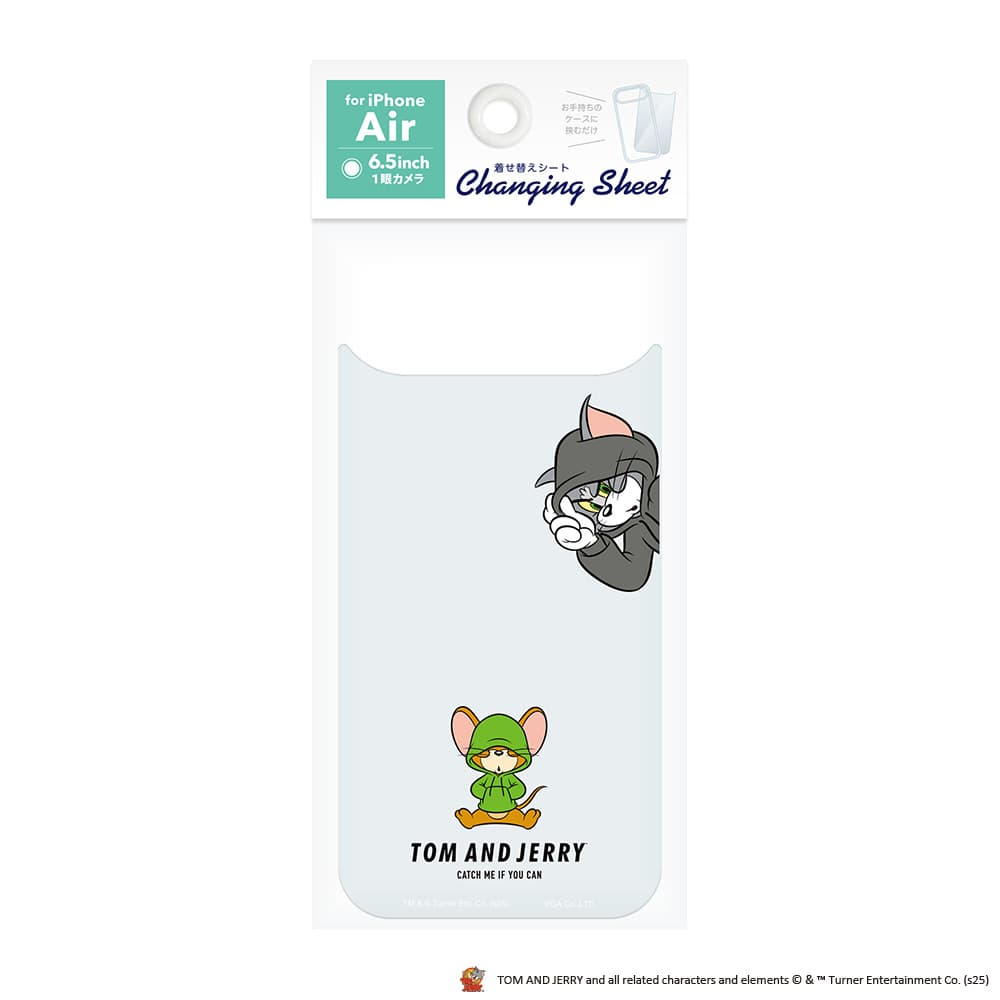 PGA iPhone Air用 着せ替えシート トムとジェリー/D PG-WSH25C04TAJ 3g