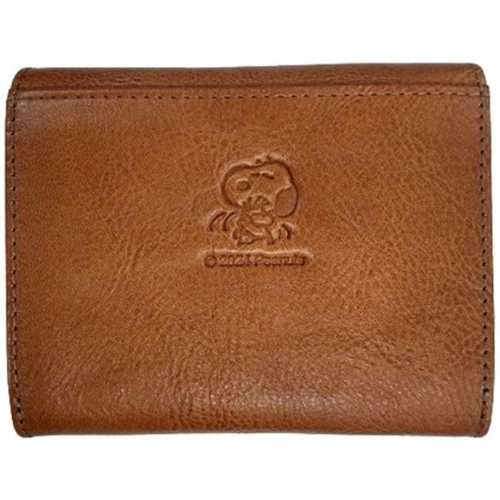 スヌーピーLC チェック 二つ折財布 牛革 CA SN0162 メーカー直送 ▼返品・キャンセル不可【他商品との同時購入不可】