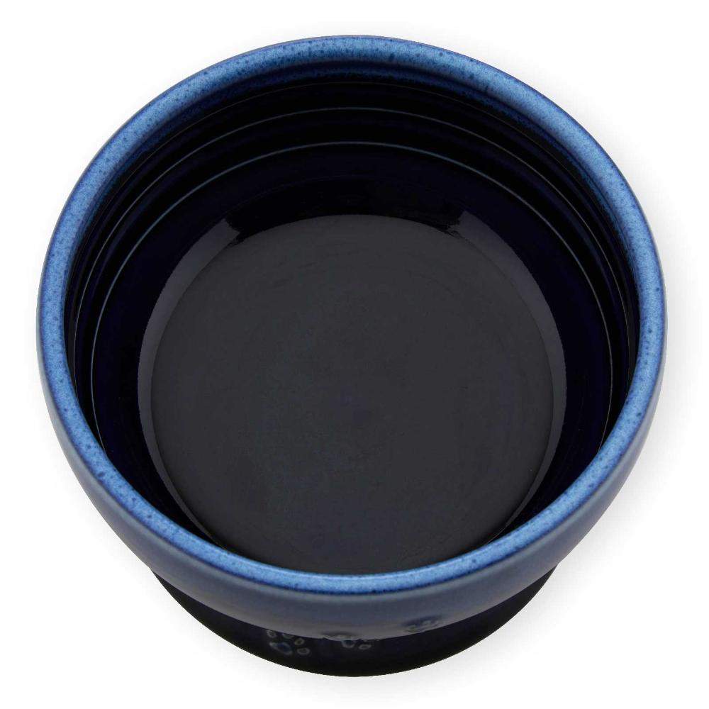 猫用 脚付ウォーターボウル 日本製 ブルー メーカー直送▼返品・キャンセル不可【他商品との同時購入不可】