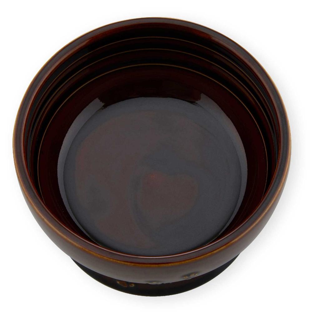 猫用 脚付ウォーターボウル 日本製 ブラウン メーカー直送▼返品・キャンセル不可【他商品との同時購入不可】