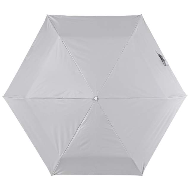 遮光率100% 晴雨兼用日傘 折畳傘 ソラニ 軽量50cm GY 【直送品】 返品・キャンセル・他商品と同時購入は不可