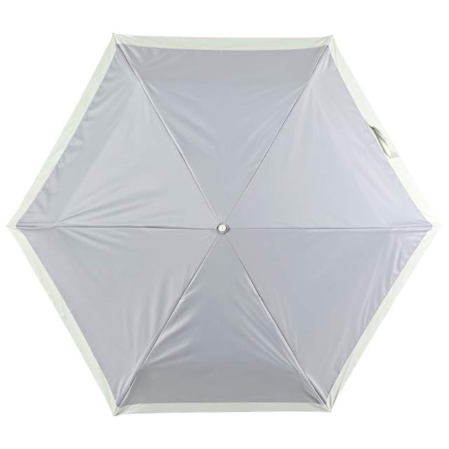 一級遮光 晴雨兼用日傘 折畳傘 ソラニバイカラー 軽量50cm GY 【直送品】 返品・キャンセル・他商品と同時購入は不可