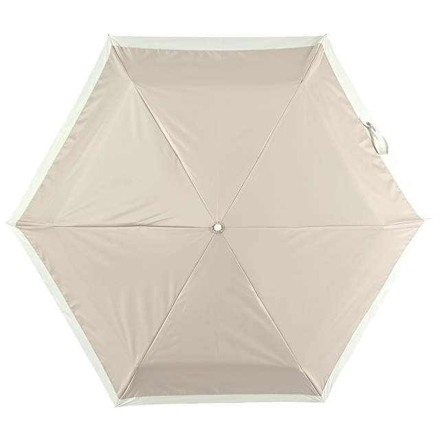 一級遮光 晴雨兼用日傘 折畳傘 ソラニバイカラー 軽量50cm BG 【直送品】 返品・キャンセル・他商品と同時購入は不可