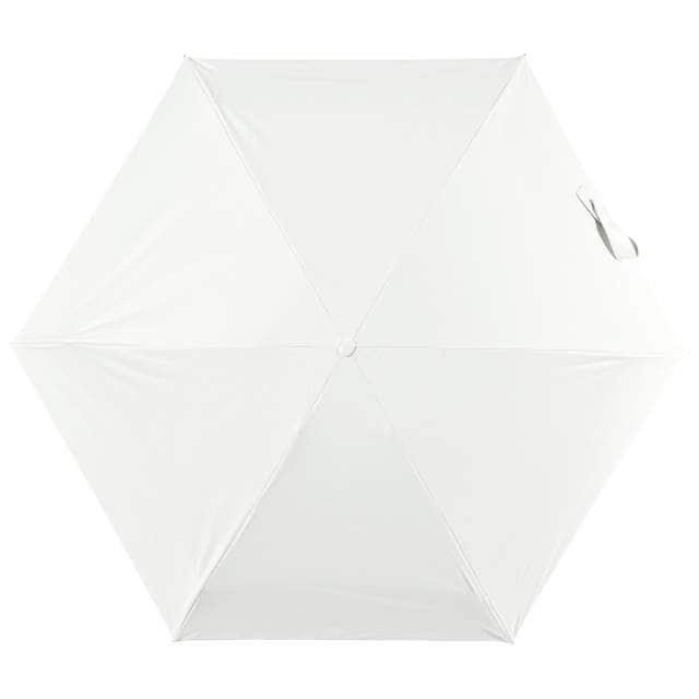 一級遮光 晴雨兼用日傘 折畳傘 ソラニミニマム 軽量50cm オフWHT 【直送品】 返品・キャンセル・他商品と同時購入は不可