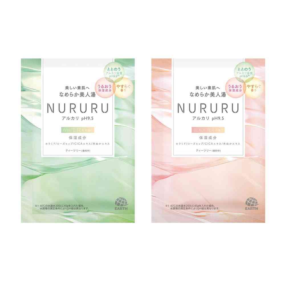 アース製薬 NURURU ヌルル ホワイトティーの香り&ブラックティーの香り 6包