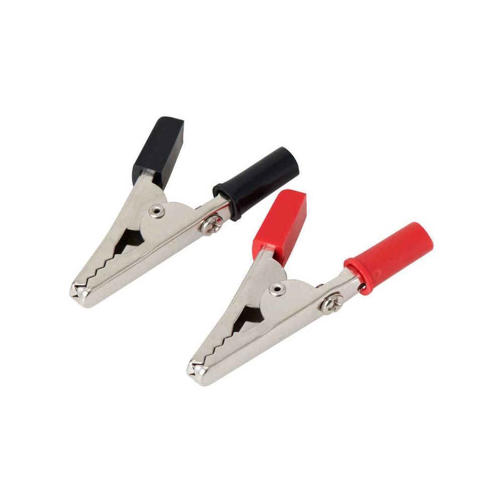 エルパ ワニ口クリップL PU-33NH レッド、ブラック