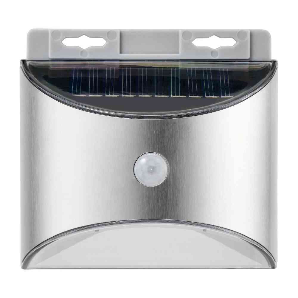 ELPA ウォールライト ステンレス丸型 ソーラー充電式 ESL-KS100SL 1個