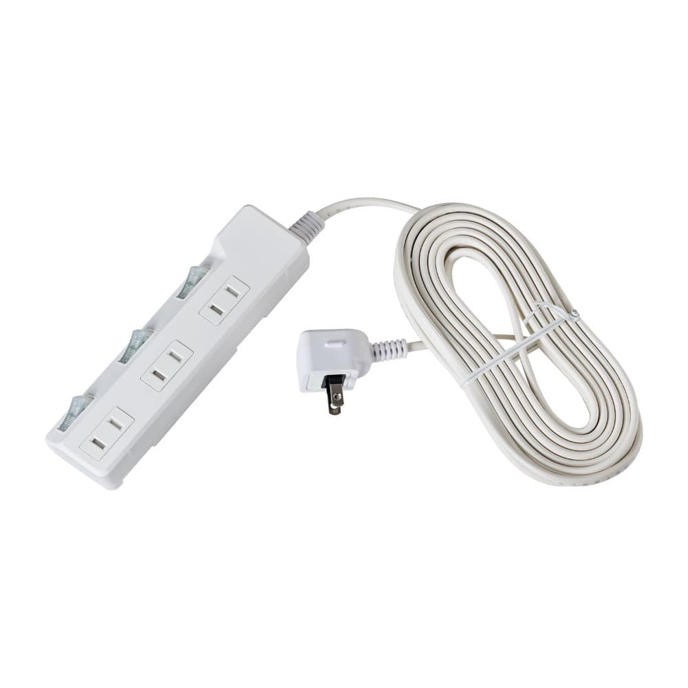 エルパ ELPA 耐雷スイッチ付タップ 3個口5M WLK-35S ホワイト