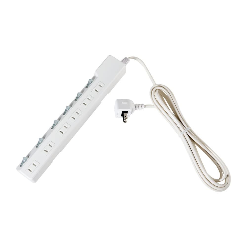 エルパ ELPA 耐雷スイッチ付タップ 6個口3M WLK-63S(W)