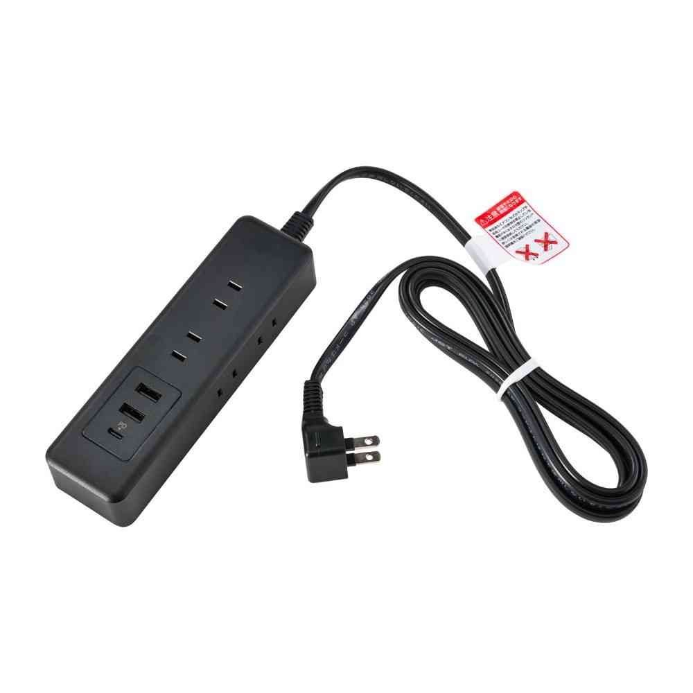 エルパ ELPA コード付6個口USBタップ WL-6322SUC(BK)