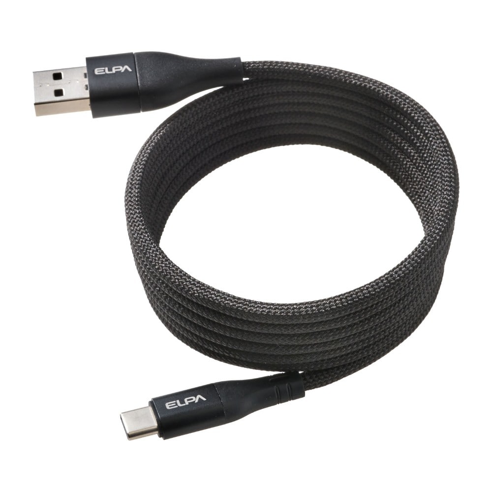 エルパ ELPA マグネットUSBケーブル ラウンド A&CtoC MCA-ACC1560