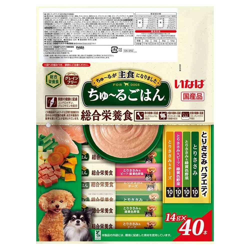 いなばペットフード ちゅ~るごはん とりささみバラエティ 14g×40P