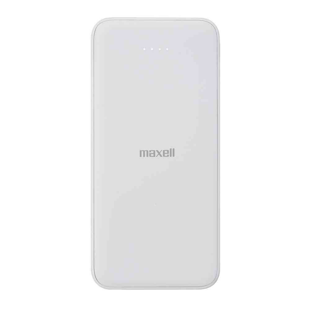 マクセル USB Type-C対応 モバイルバッテリー 10000mAh 薄型コンパクト ホワイト MPC-CE10000 WH 1台 ホワイト