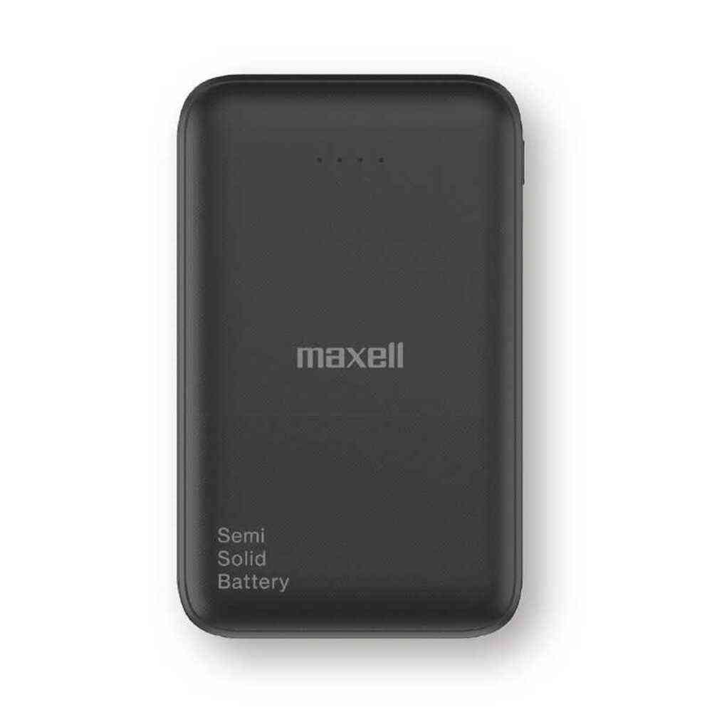 マクセル Maxell モバイルバッテリー 半固体電池 5000mAh ブラック MPC-CSSB5000 1台 ブラック