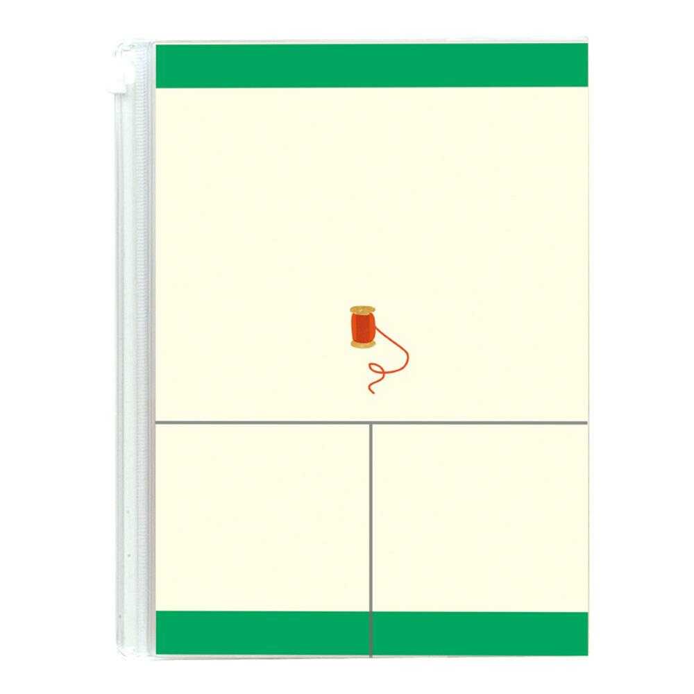 ミドリ 家計簿<A5>月間 働くふたり 暮らし柄 1冊