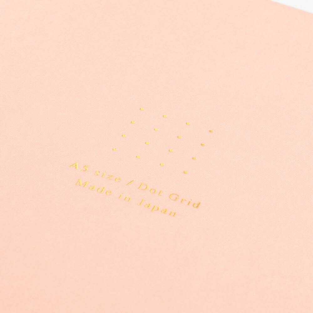 ミドリ ノート<A5> カラー ドット方眼 ピンク 1冊 ピンク