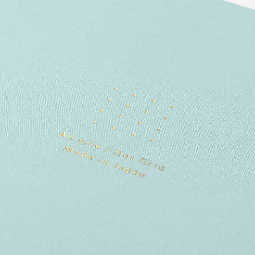 ミドリ ノート<A5> カラー ドット方眼 青 1冊 青