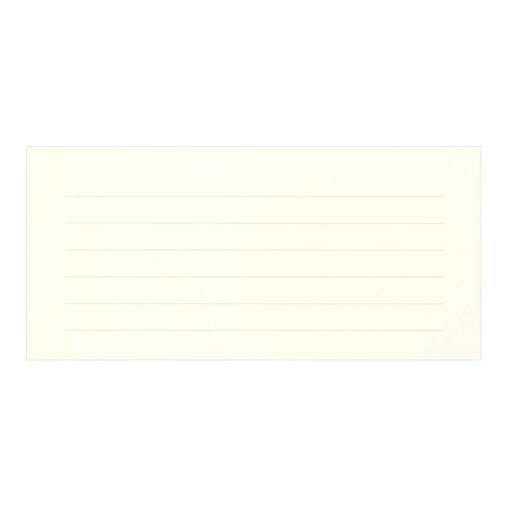 ミドリ 一筆箋 クリーム色 1冊40枚