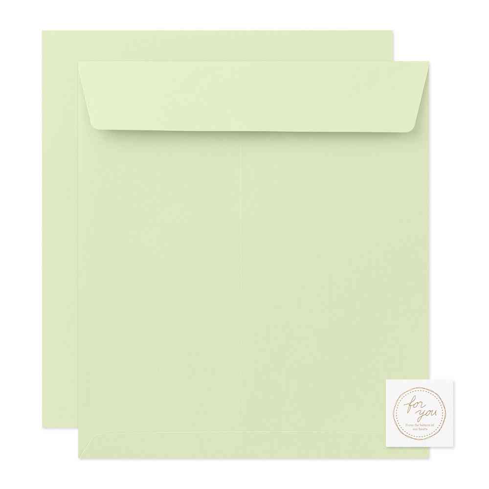 ミドリ カラー色紙用封筒 黄緑 1個