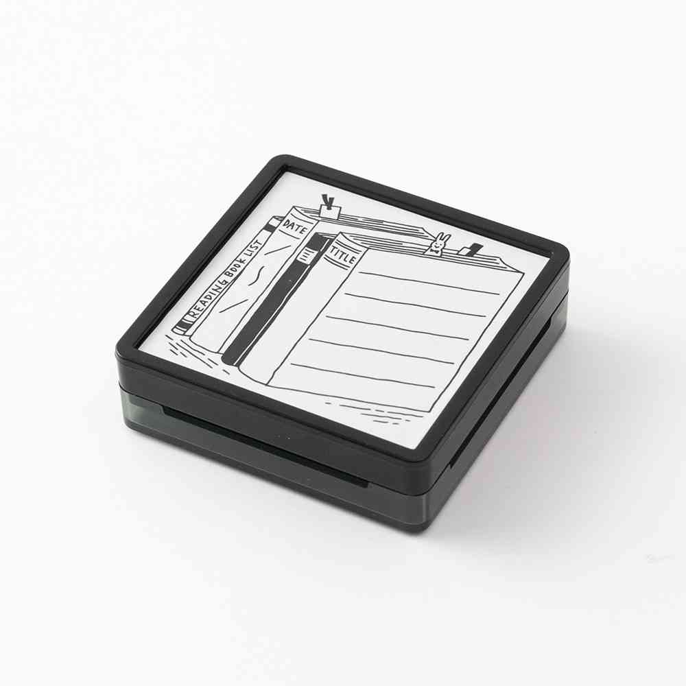 ミドリ スタンプ 浸透印 本柄 1個