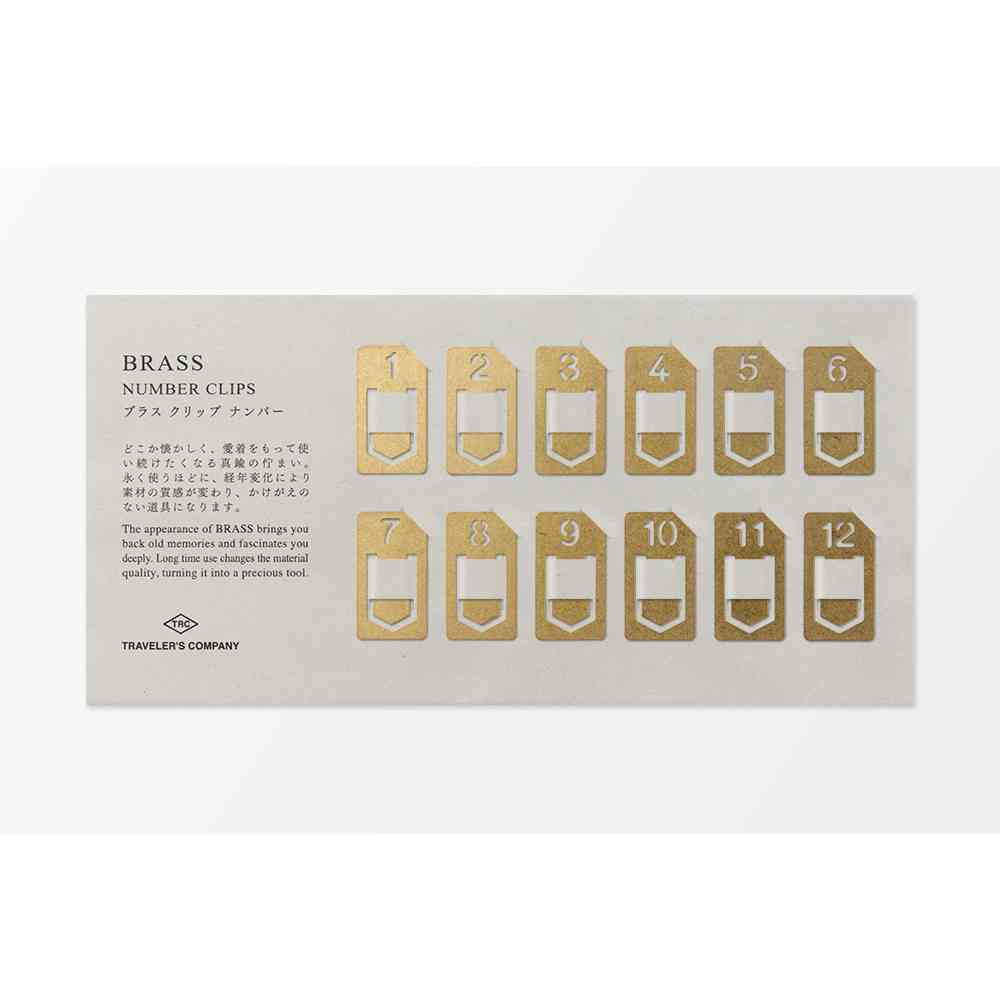 ミドリ TRC ブラス クリップ ナンバー 12個入