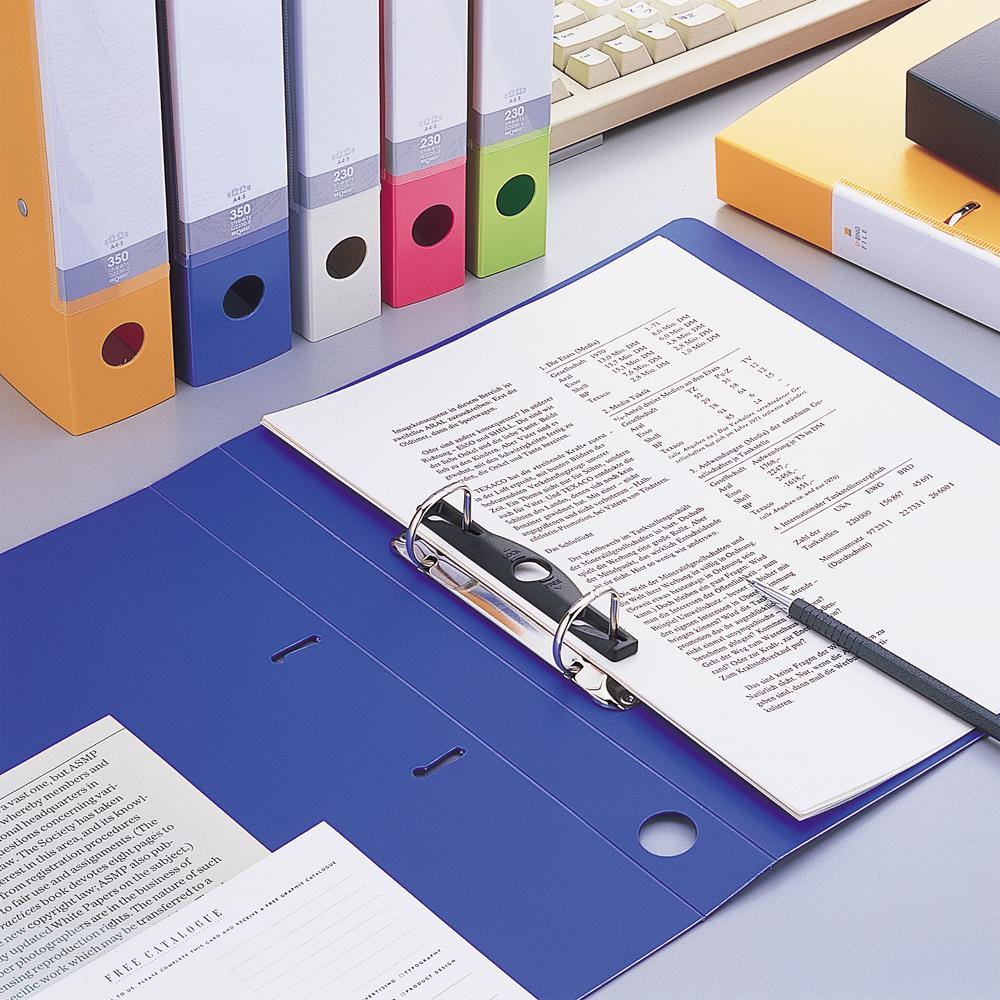 リヒト リクエスト D型リングファイル A4 黄 コピー用紙230枚 1冊