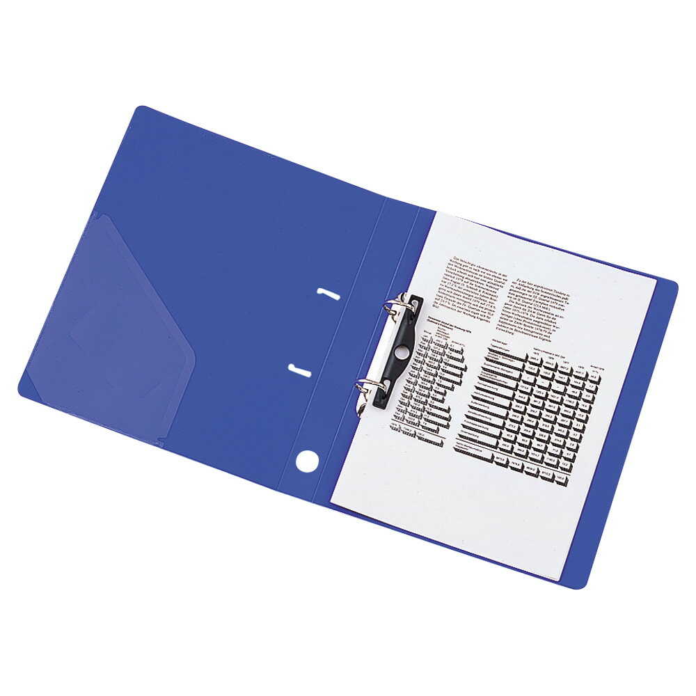 リヒトラブ リクエスト D型リングファイル A4 青 1冊 8青