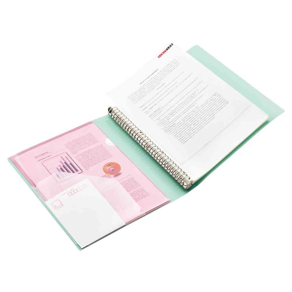 リヒトラブ noie-style クリヤーブック交換式 A4 ライトグリーン 1冊 ライトグリーン