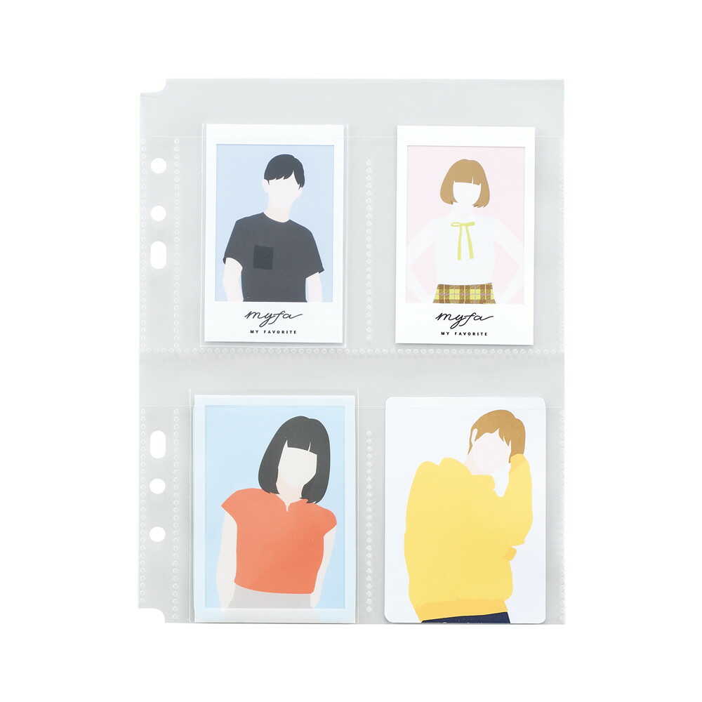 リヒトラブ myfa コレクションポケット 4ポケット A5 15枚