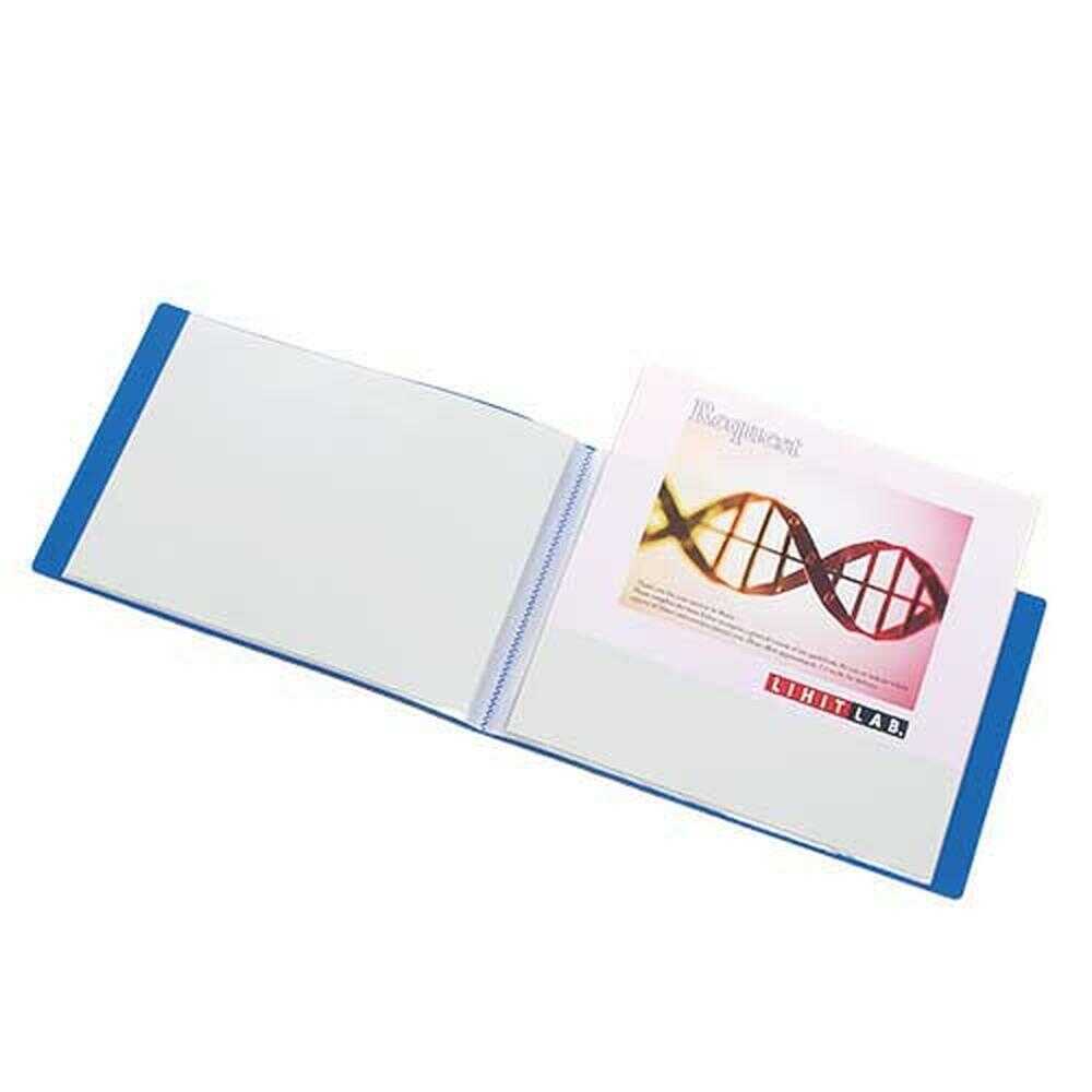 リヒトラブ リクエスト クリヤーブック A5 ヨコ型 青 1冊20枚 青 239×163×16mm