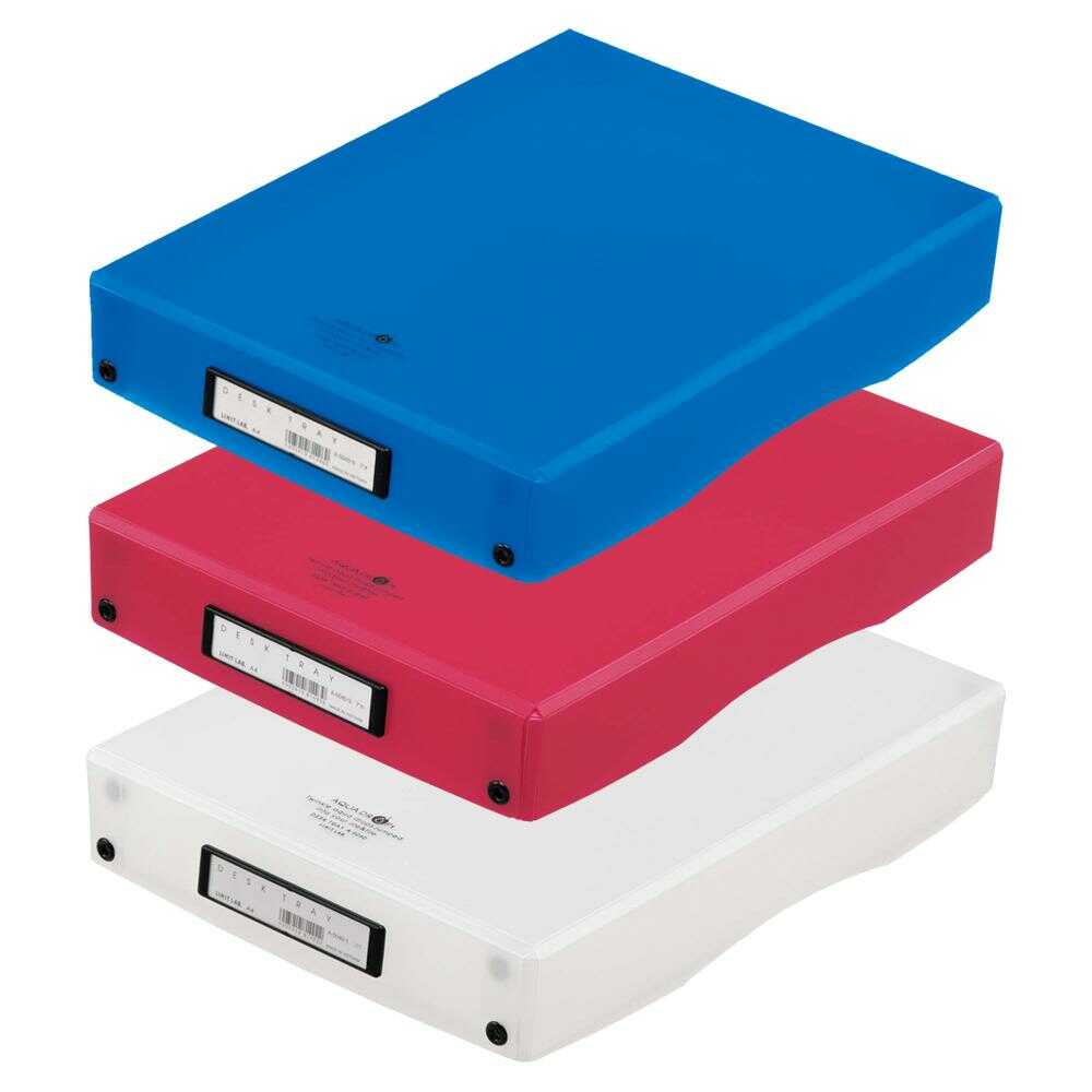 リヒトラブ AQUA DROPs デスクトレー A4 乳白 1個 乳白 260×56×345mm