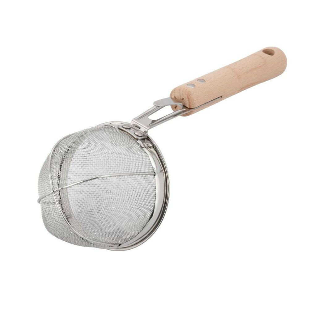 和平フレイズ 味道木柄みそこし棒付 シルバー シルバー