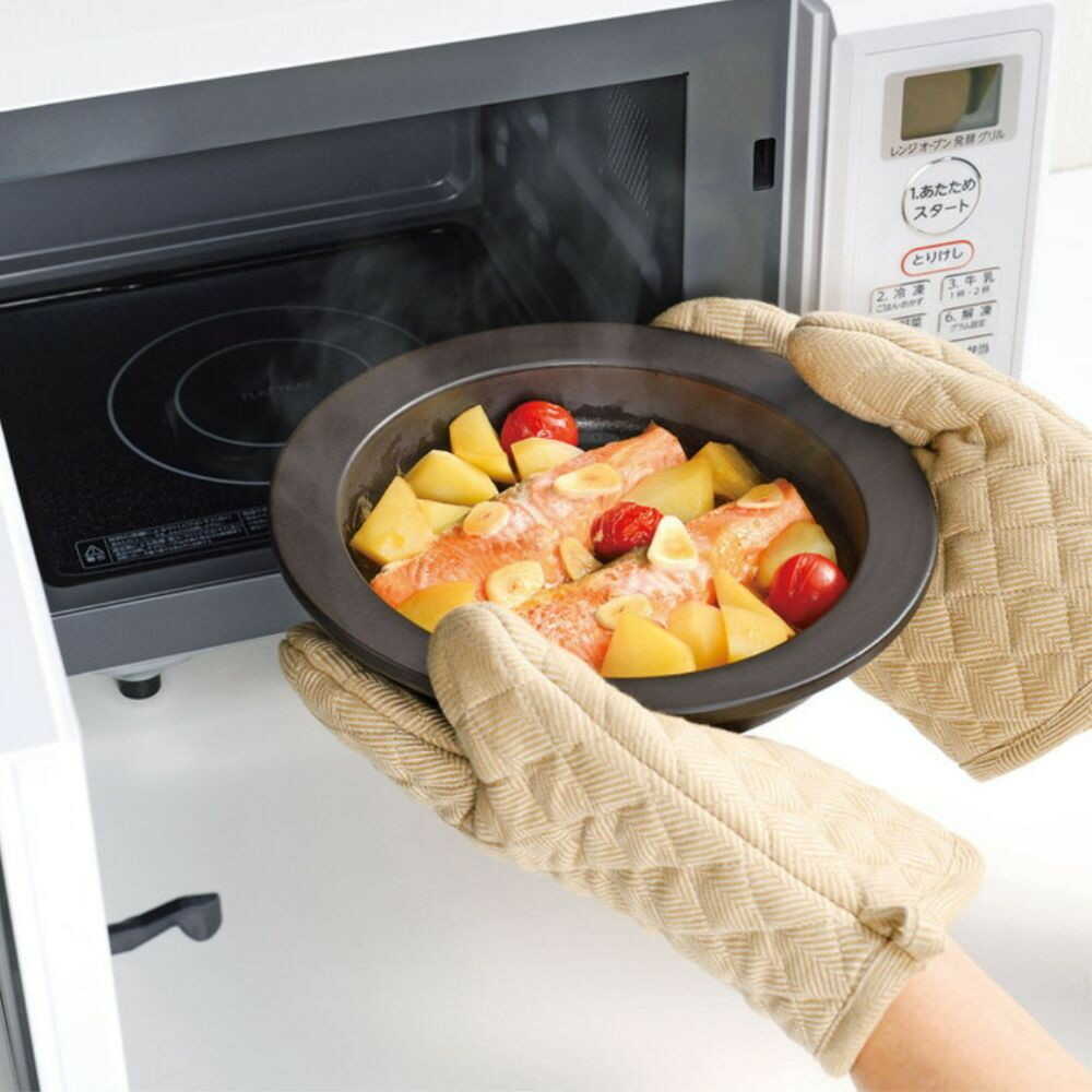 和平フレイズ マジカリーノレンジで発熱する皿24 ブラック ブラック