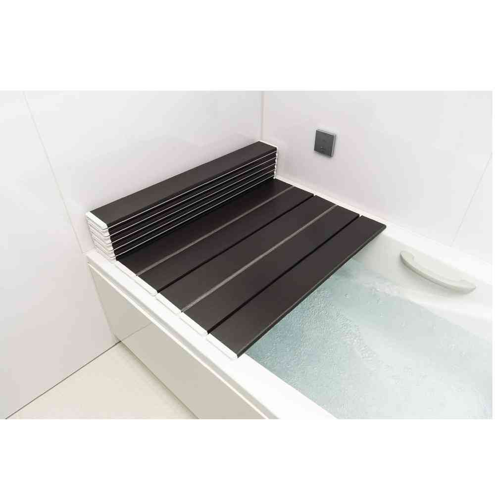 ケイ・マック 折りたたみ風呂ふた 抗菌Ag L12 1枚 ブラウン