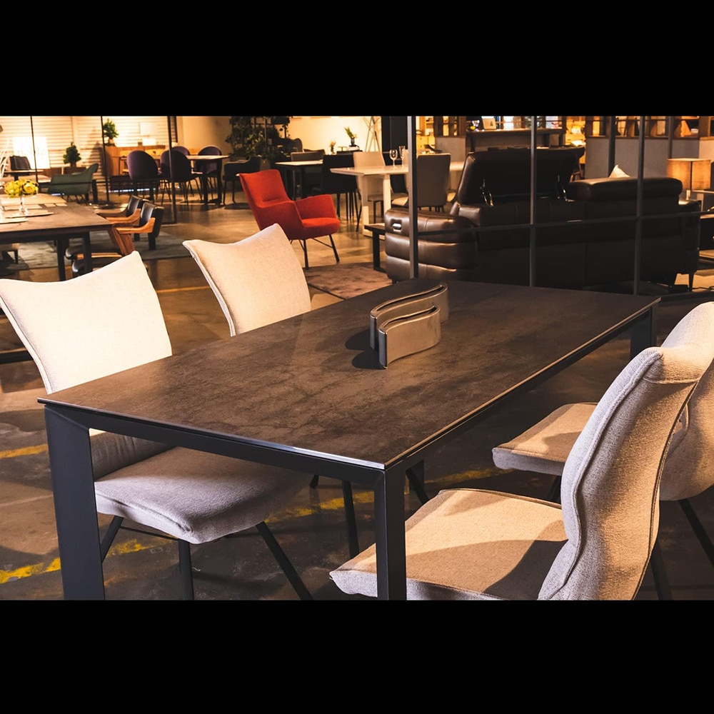 ダイニングチェア Poare ダークグレー 2脚 【直送品】 返品・キャンセル・他商品と同時購入は不可