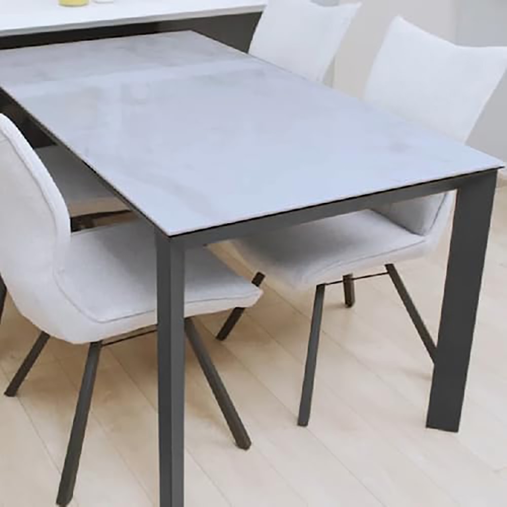 ダイニングテーブル Granada ホワイトクォーツ180 メーカー直送▼返品・キャンセル不可【他商品との同時購入不可】