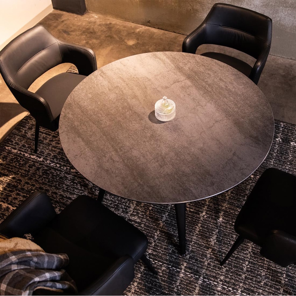 サークルテーブル Olbia ホワイトクォーツ 110 メーカー直送▼返品・キャンセル不可【他商品との同時購入不可】