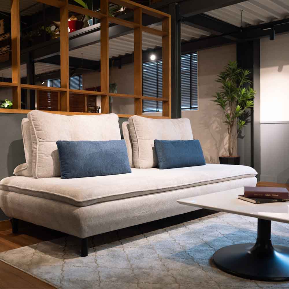 ソファ Isra 2.5P+背x2 BL、GY/BL設置 メーカー直送▼返品・キャンセル不可【他商品との同時購入不可】